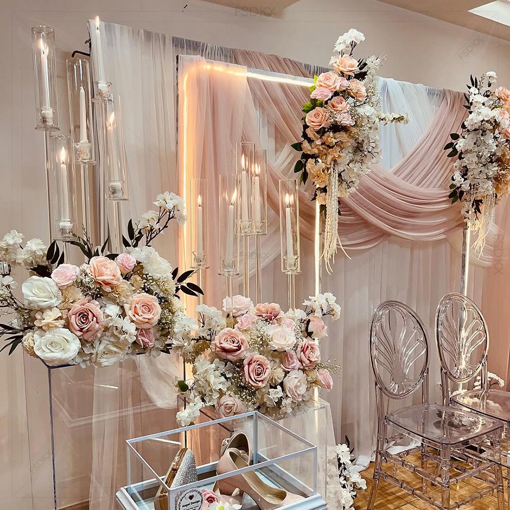 Wedding Backdrop Curtain - 웨딩 장식용 도매 고급 맞춤형 측정