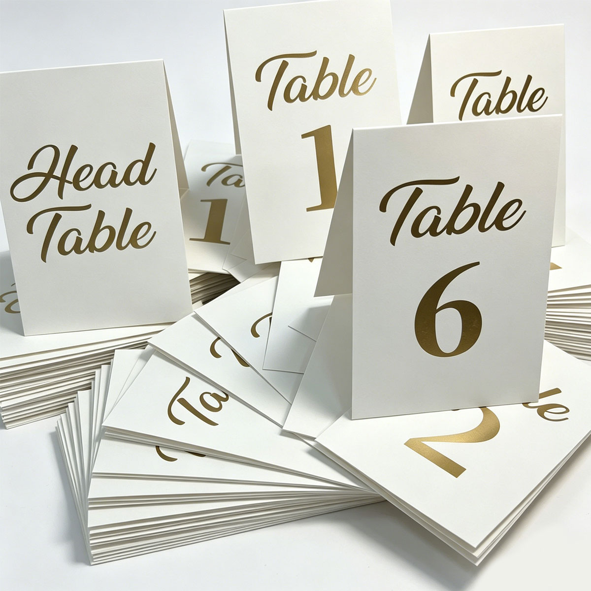 Table Number Gold - 1세트 금박 웨딩 테이블 번호 카드,