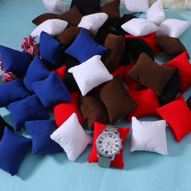 Ring Bearer Pillow - 10 개/대 벨벳 팔찌 시계 베개