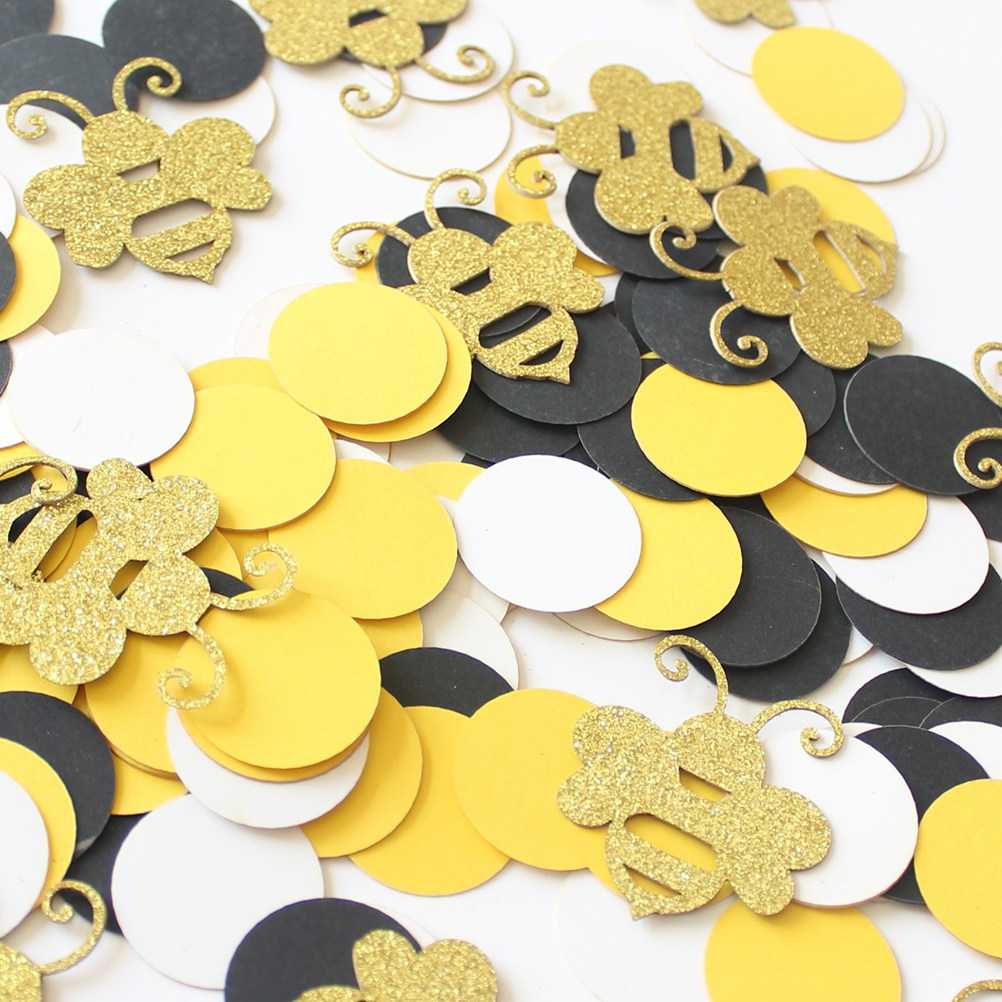 Papercraft Supply Confetti - 1세트 만화 벌 모양 종이 조각