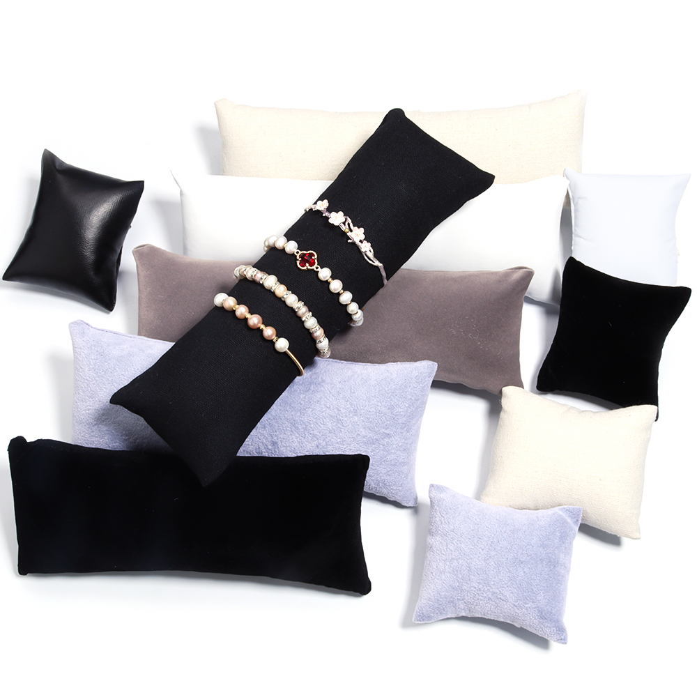 1Pc PU 가죽 벨벳 쥬얼리 베개 스탠드 시계 팔찌  - Ring Bearer Pillow 리뷰 및 가격