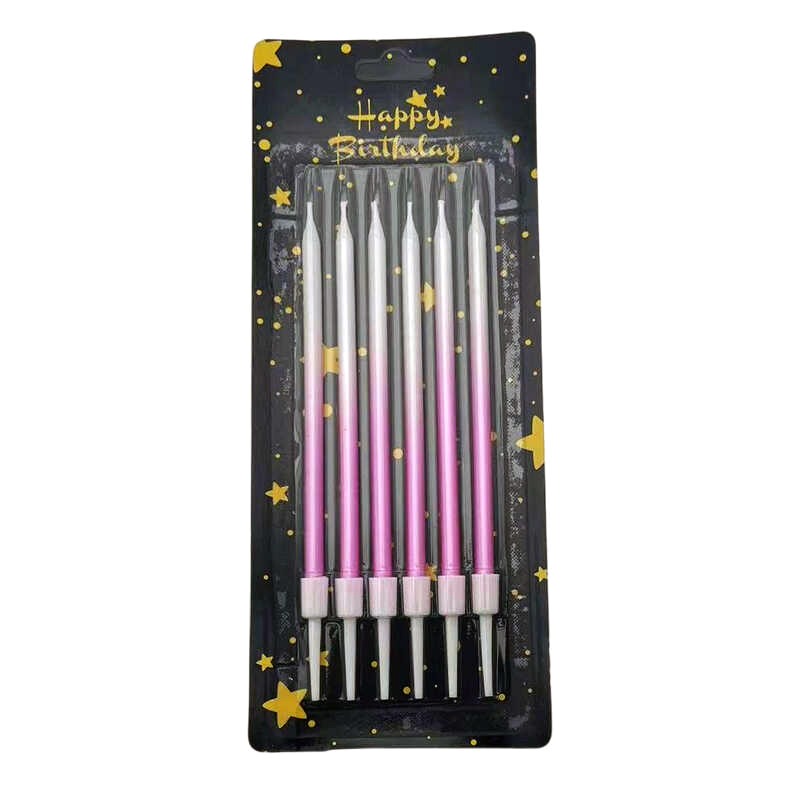 30/50 상자 그라디언트 색상 생일 촛불 케이크 베이 - Wedding Decoration Supply 리뷰 및 가격