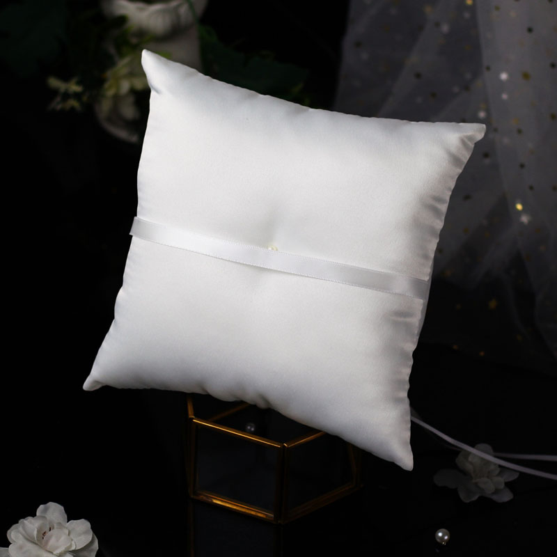 1Pcs 10*10cm 스파클링 라인 석 결혼 반지 베 - Ring Bearer Pillow 리뷰 및 가격