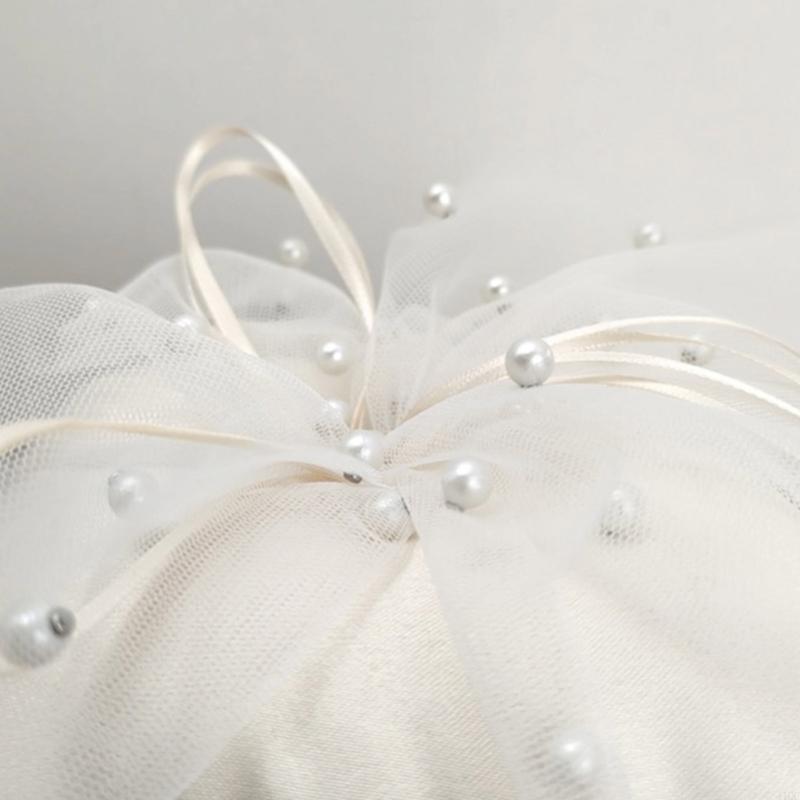 매혹적인 결혼식을 위한 수제 쿠션 화이트 링 무기명 베 - Ring Bearer Pillow 리뷰 및 가격