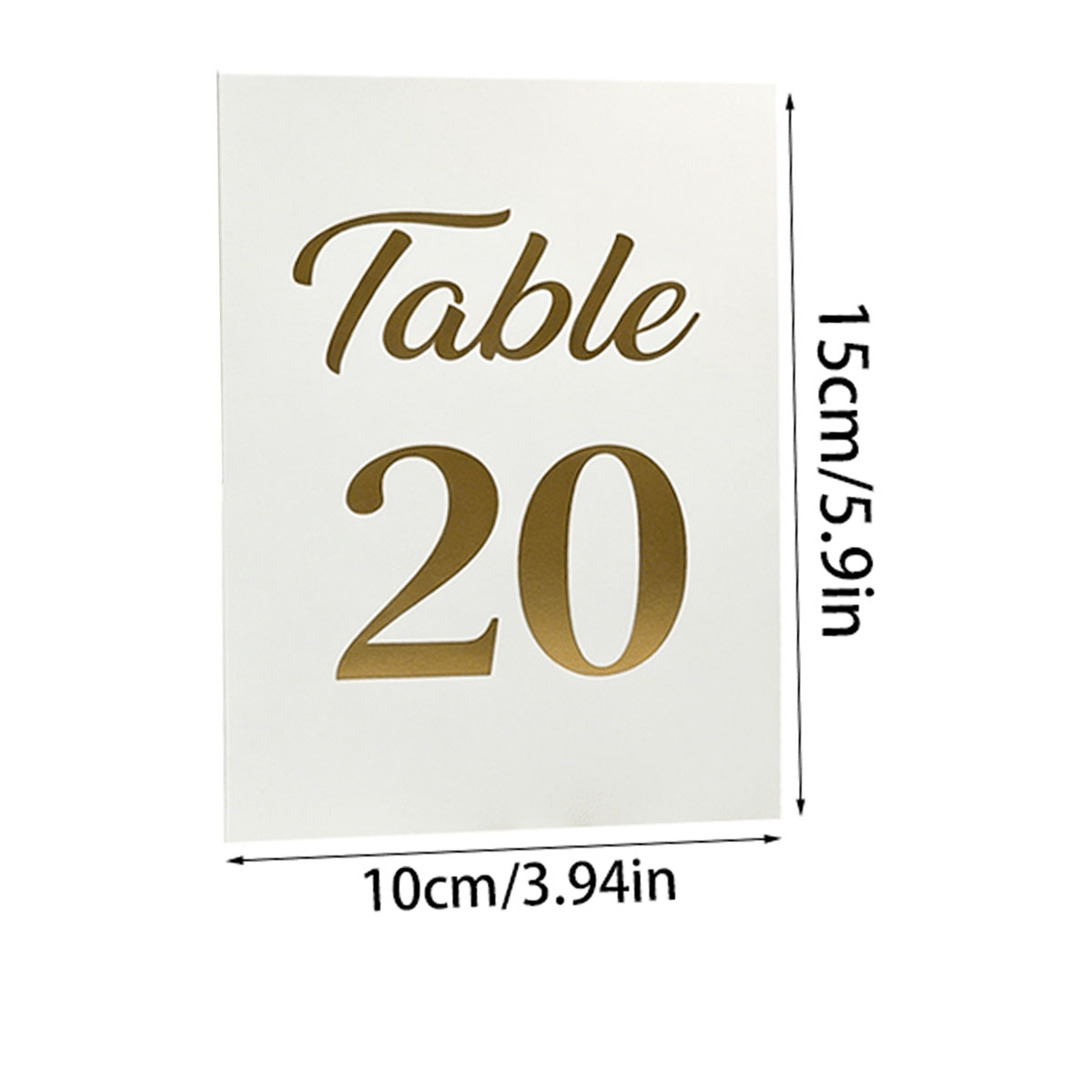 1세트 금박 웨딩 테이블 번호 카드, 텐트 스타일 테이 - Table Number Gold 리뷰 및 가격