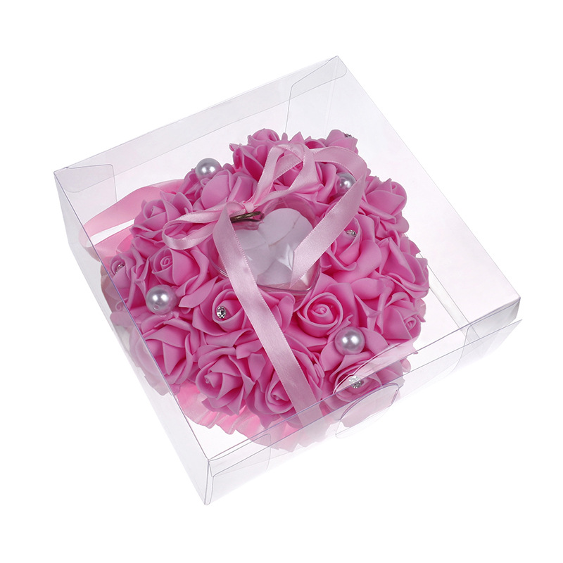 1Pcs 하트 모양 장미 꽃 반지 상자 로맨틱 웨딩 쥬 - Ring Bearer Pillow 리뷰 및 가격