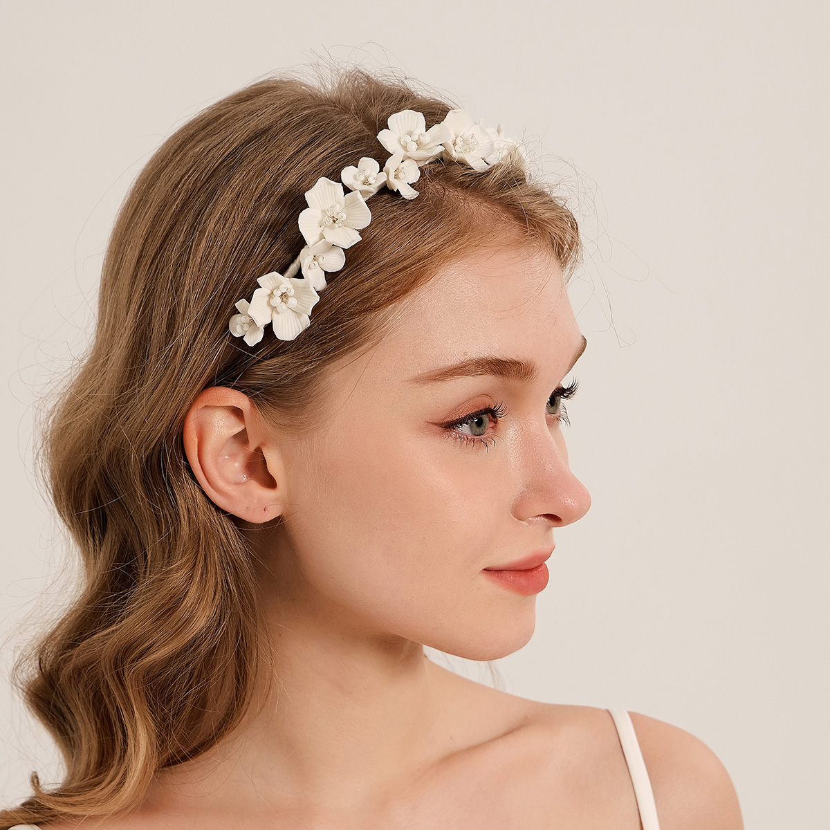 Efily 신부 흰 꽃 머리 후프 요정 모리 머리띠 레 - Wedding Supply Store 리뷰 및 가격
