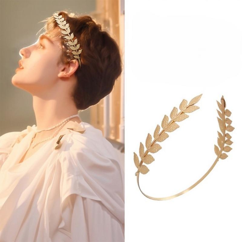 1개 신상 레트로 골드 컬러 잎사귀 머리띠 헤드피스 크 - Wedding Supply Store 리뷰 및 가격