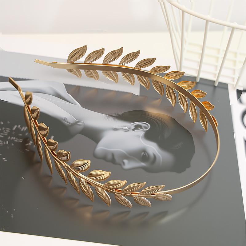1개 신상 레트로 골드 컬러 잎사귀 머리띠 헤드피스 크 - Wedding Supply Store 리뷰 및 가격