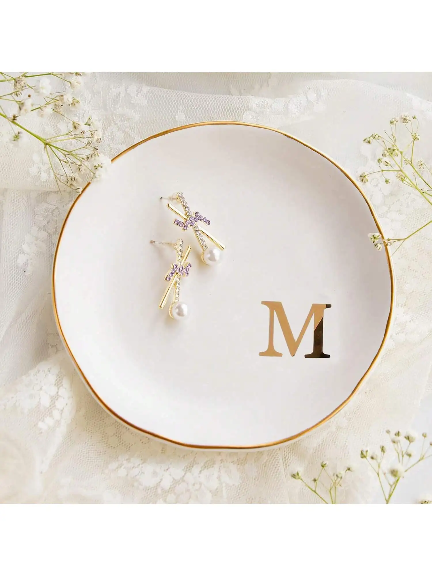 개인화 된 A-Z 모노그램 선물이 포함 된 이니셜 링  - Wedding Z 리뷰 및 가격