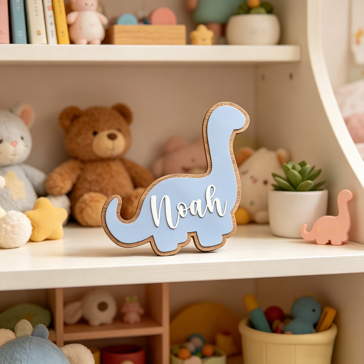 1pc 다층 공룡 맞춤형 성 가문표, 나무 기념품, 가 - Wedding Souvenir 리뷰 및 가격