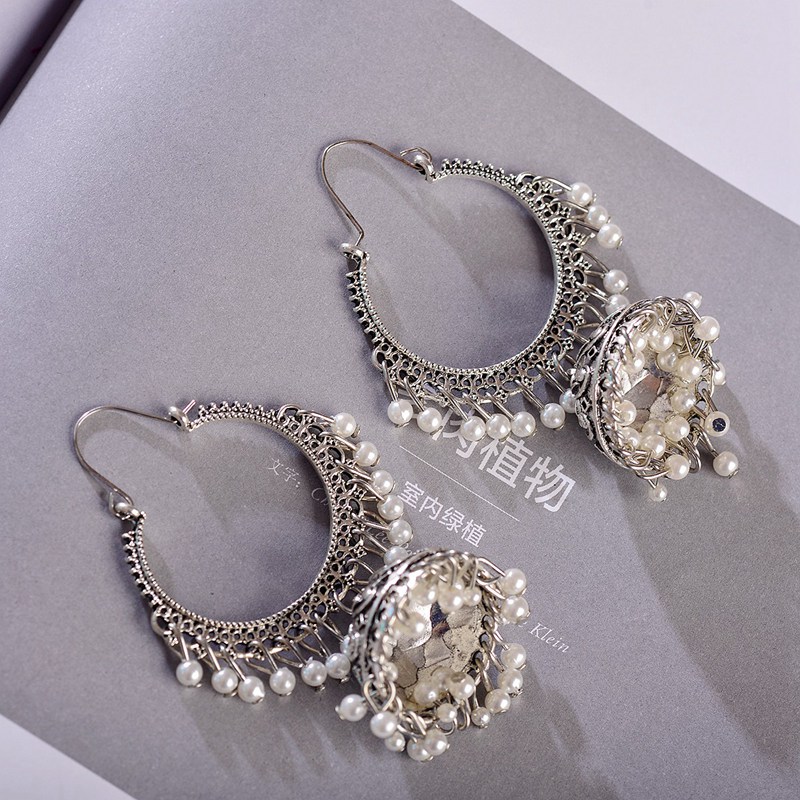 여성을위한 새로운 인도 Jhumka 쥬얼리 패션 보헤미 - Indian Wedding Supply 리뷰 및 가격