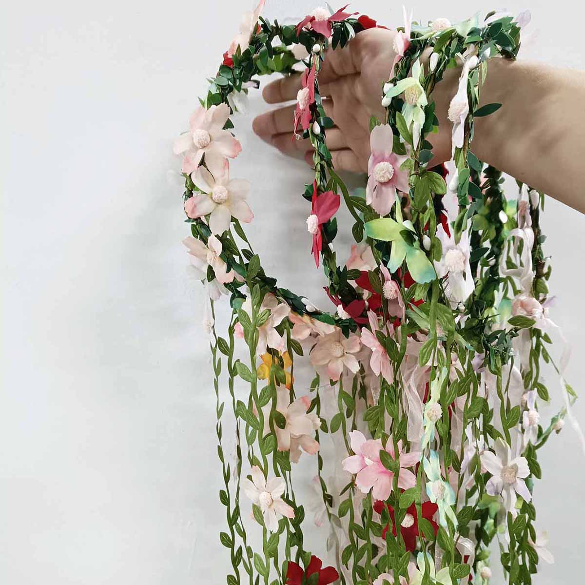 보헤미안 등나무 꽃 덩굴 크라운 머리띠 신부 웨딩 헤어 - Wedding Supply Store 리뷰 및 가격