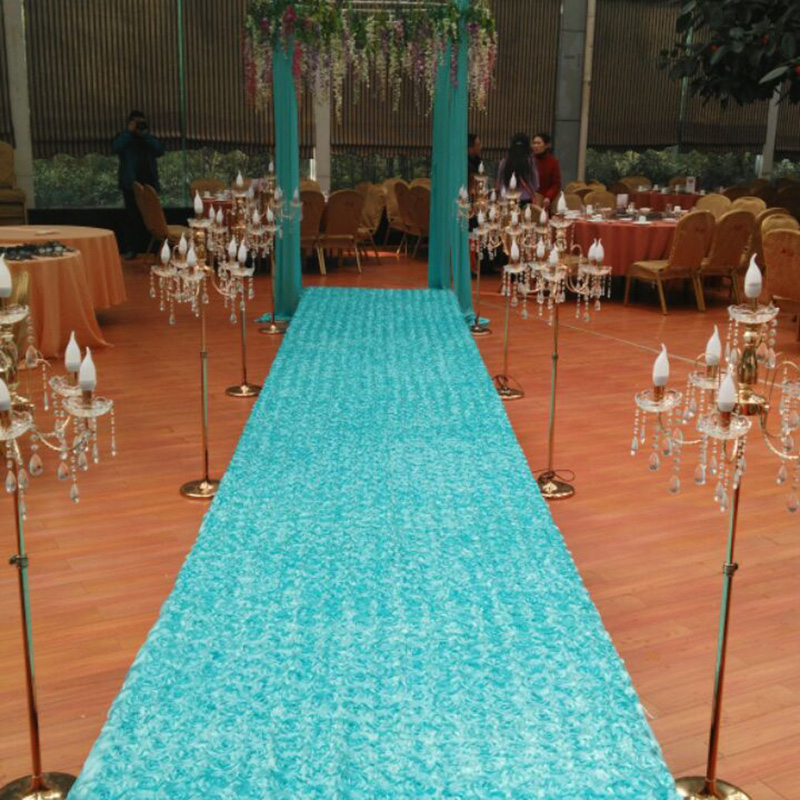 10야드 새틴 원단 3D 장미꽃 아일 러너 레드 결혼식 - Wedding Backdrop Curtain 리뷰 및 가격