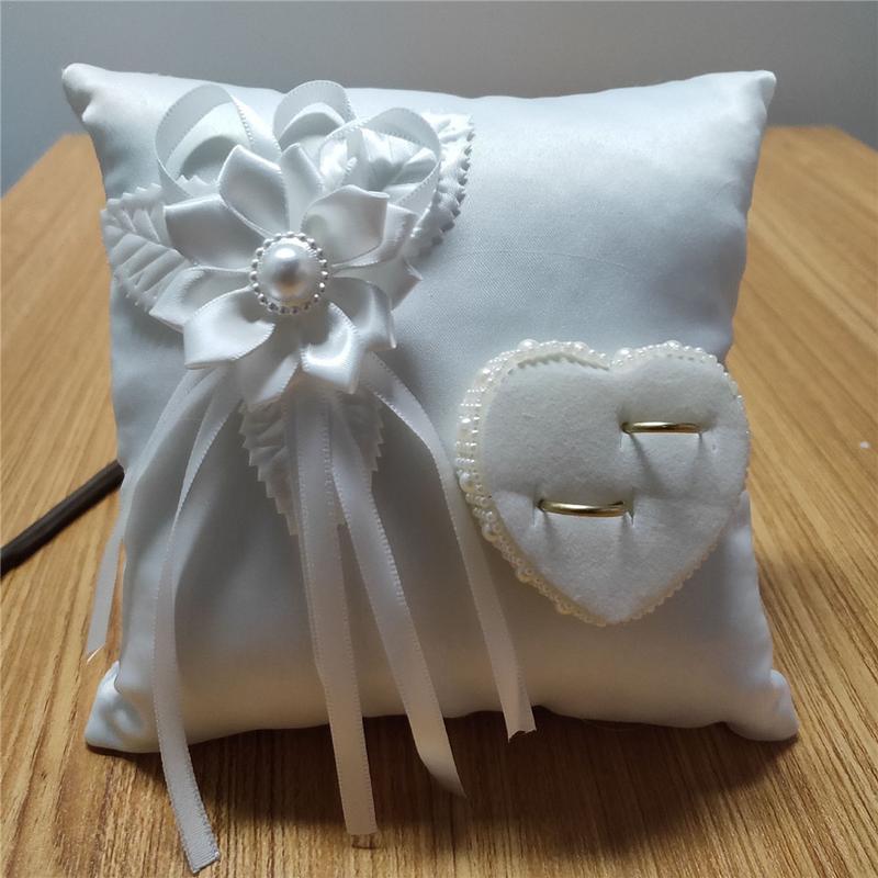웨딩 링 베개 유럽풍 로맨틱 신부 웨딩 링 홀더 베개  - Ring Bearer Pillow 리뷰 및 가격