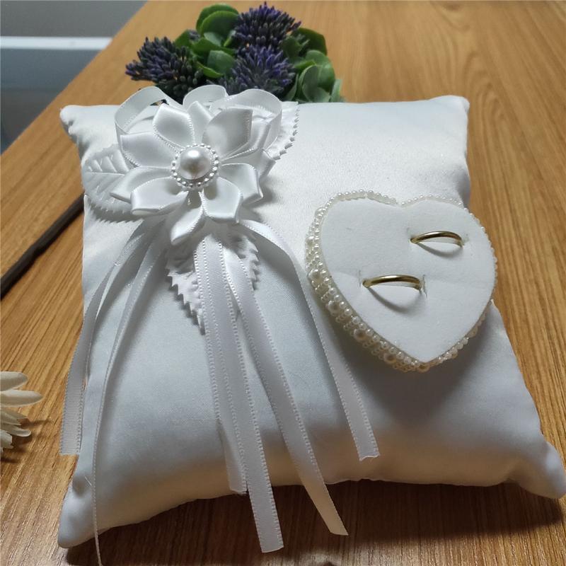 웨딩 링 베개 유럽풍 로맨틱 신부 웨딩 링 홀더 베개  - Ring Bearer Pillow 리뷰 및 가격