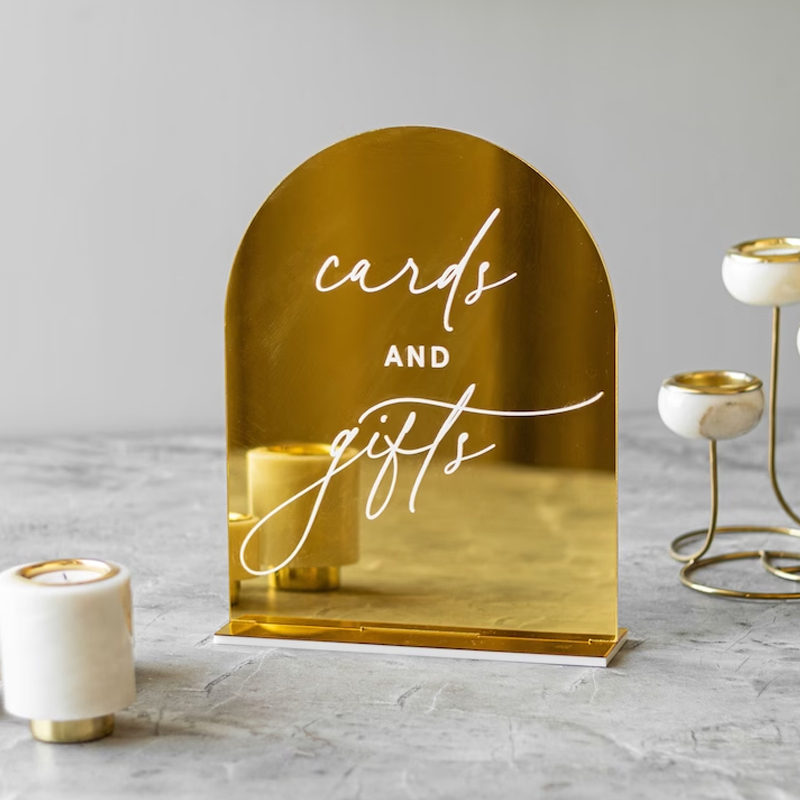 웨딩 사인 4 세트, 사랑 메모리 사인, 방명록 사인, - Table Number Gold 리뷰 및 가격