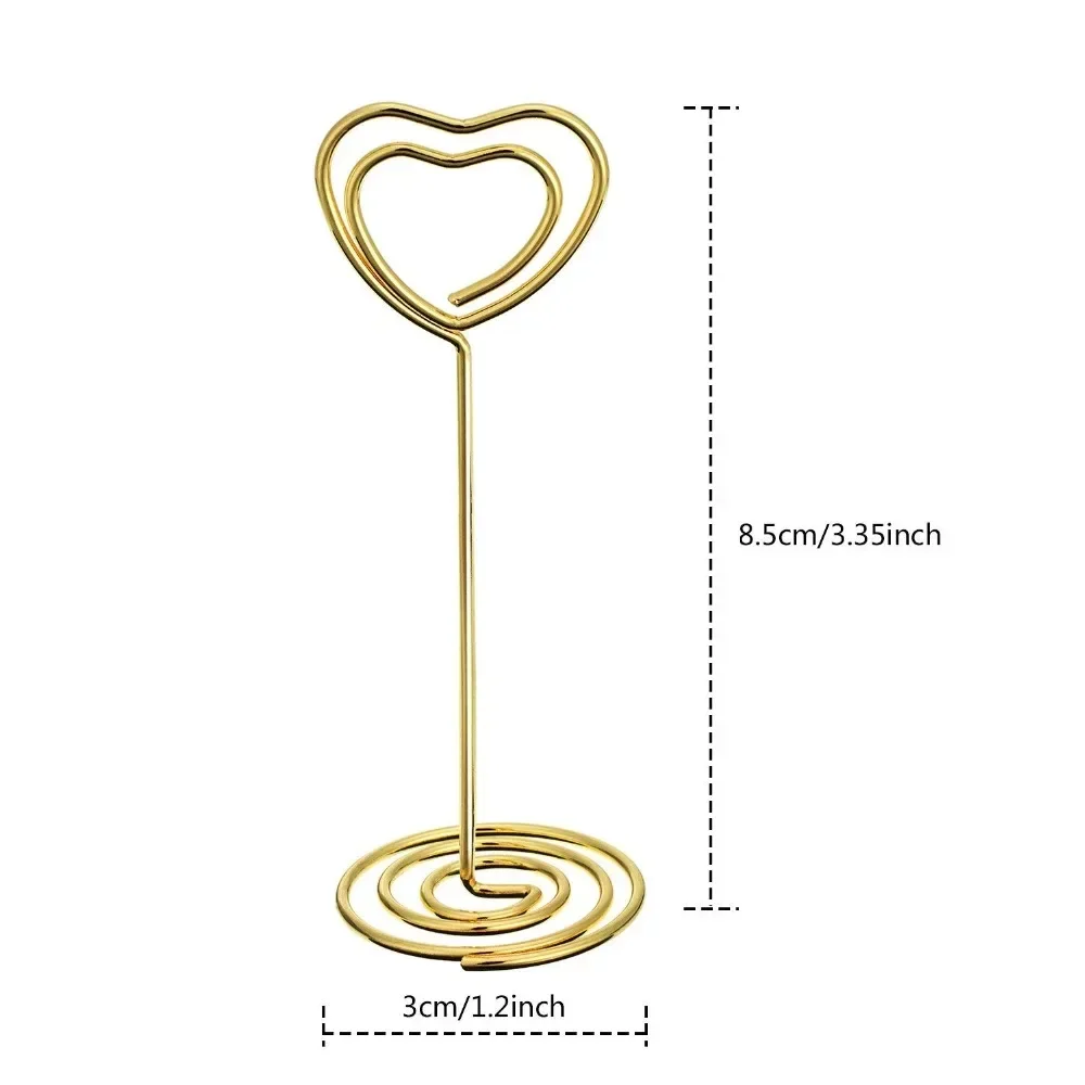 10pcs 하트 모양 테이블 번호 이름 장소 카드 홀더 - Table Number Gold 리뷰 및 가격