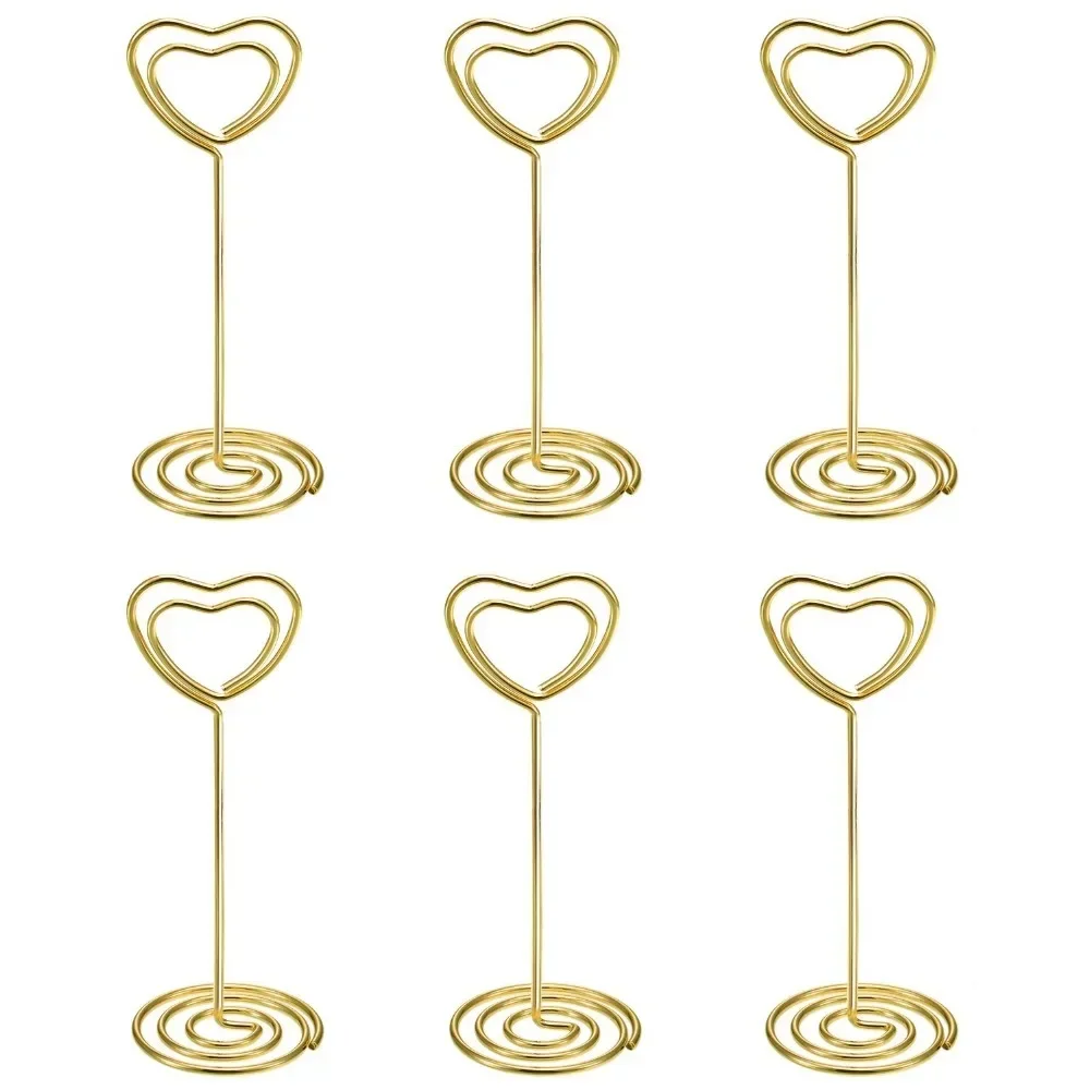 10pcs 하트 모양 테이블 번호 이름 장소 카드 홀더 - Table Number Gold 리뷰 및 가격