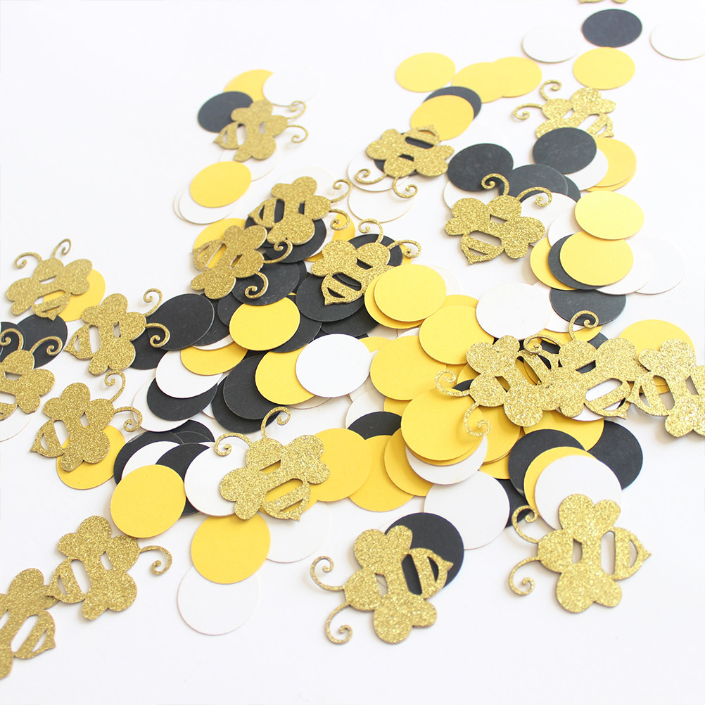1세트 만화 벌 모양 종이 조각 원형 컨페티 웨딩 장식 - Papercraft Supply Confetti 리뷰 및 가격