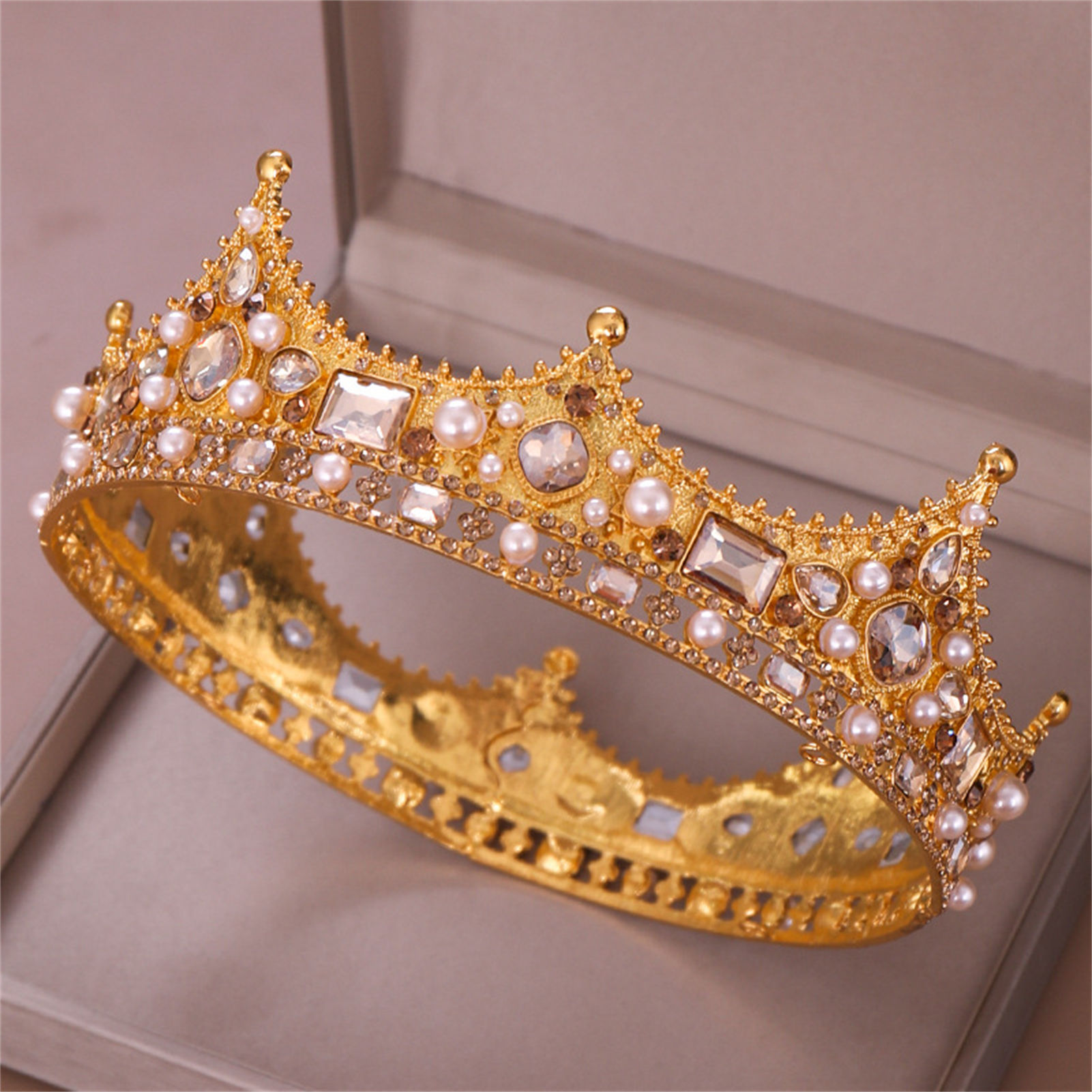 신부 왕관 라인스톤 티아라 바로크 헤어 액세서리 웨딩  - Wedding Decoration Supply 리뷰 및 가격